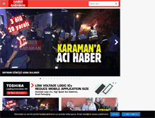 Tablet Screenshot of haberkaraman.com